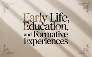 Early Life, Education, and Formative Experiences