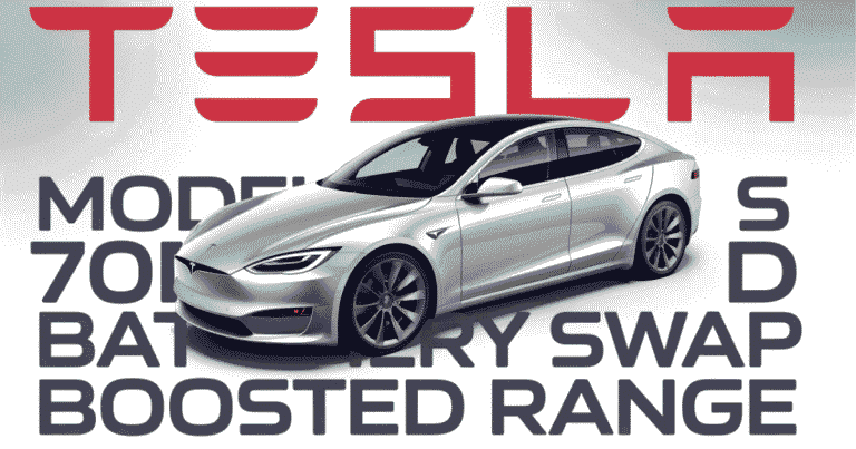Tesla Model S 70D Battery Swap Boosted Range