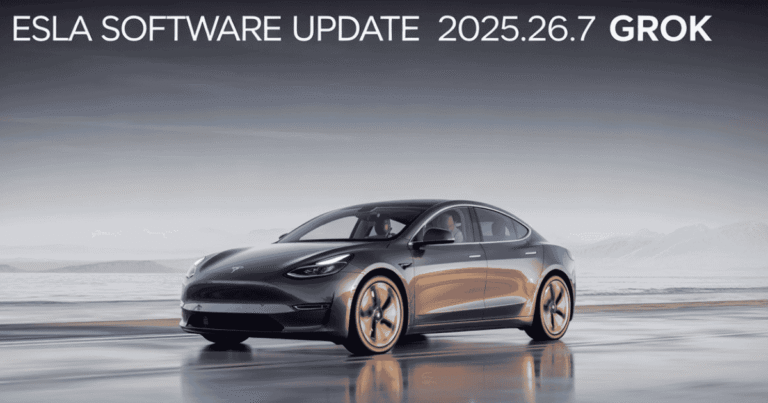 Tesla Software Update 2025.26.7 Grok